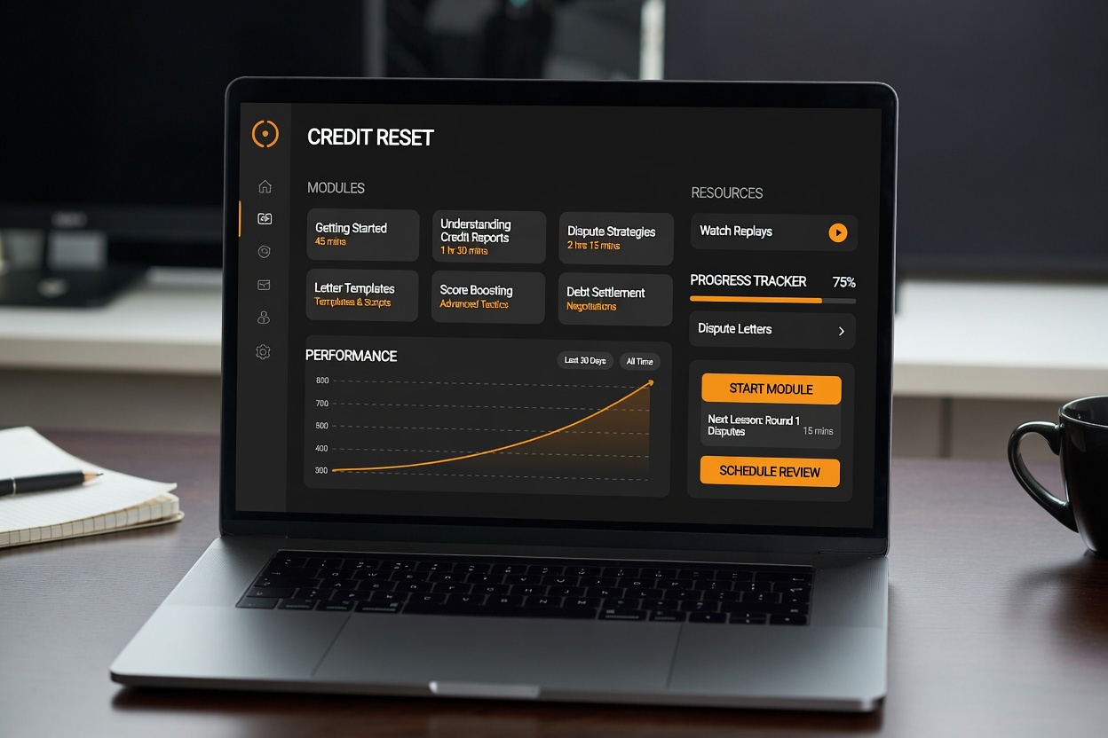 Credit Reset dashboard preview